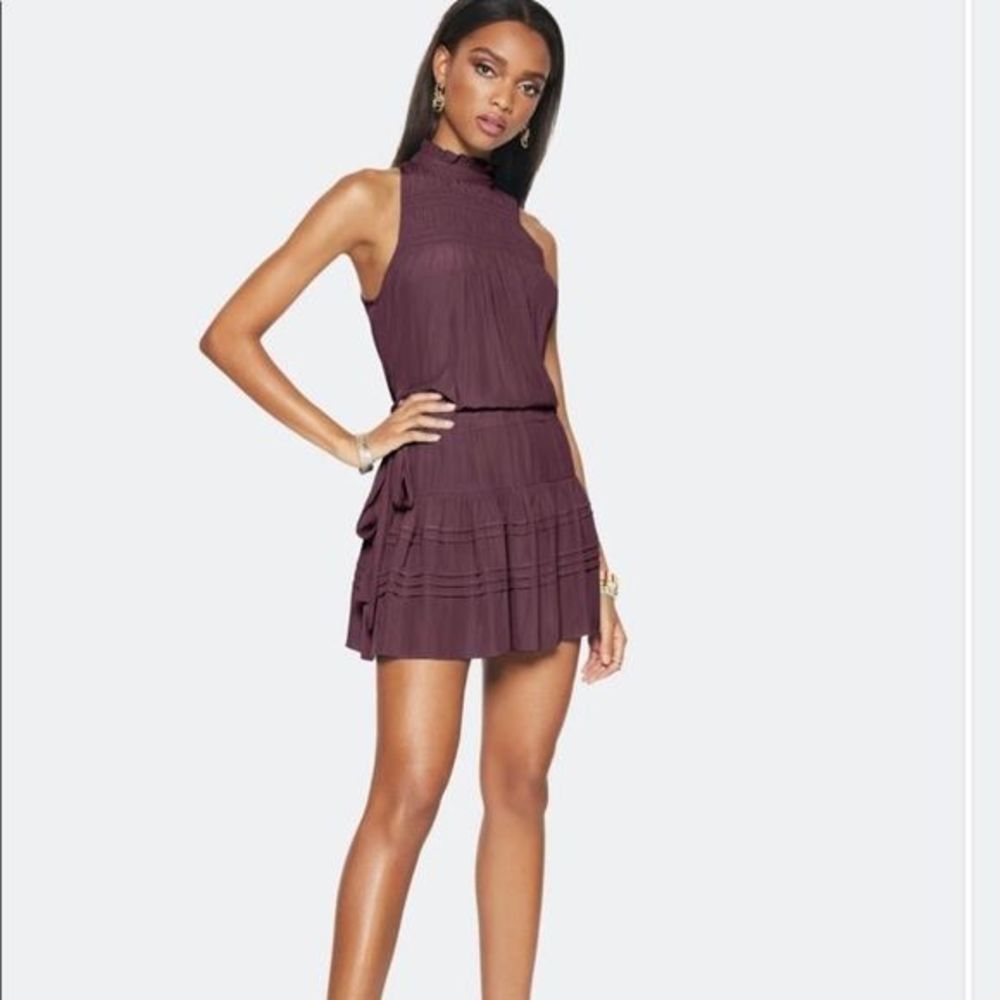 NWT Ramy Brook Flynn Dress Raisin Purple Size Large